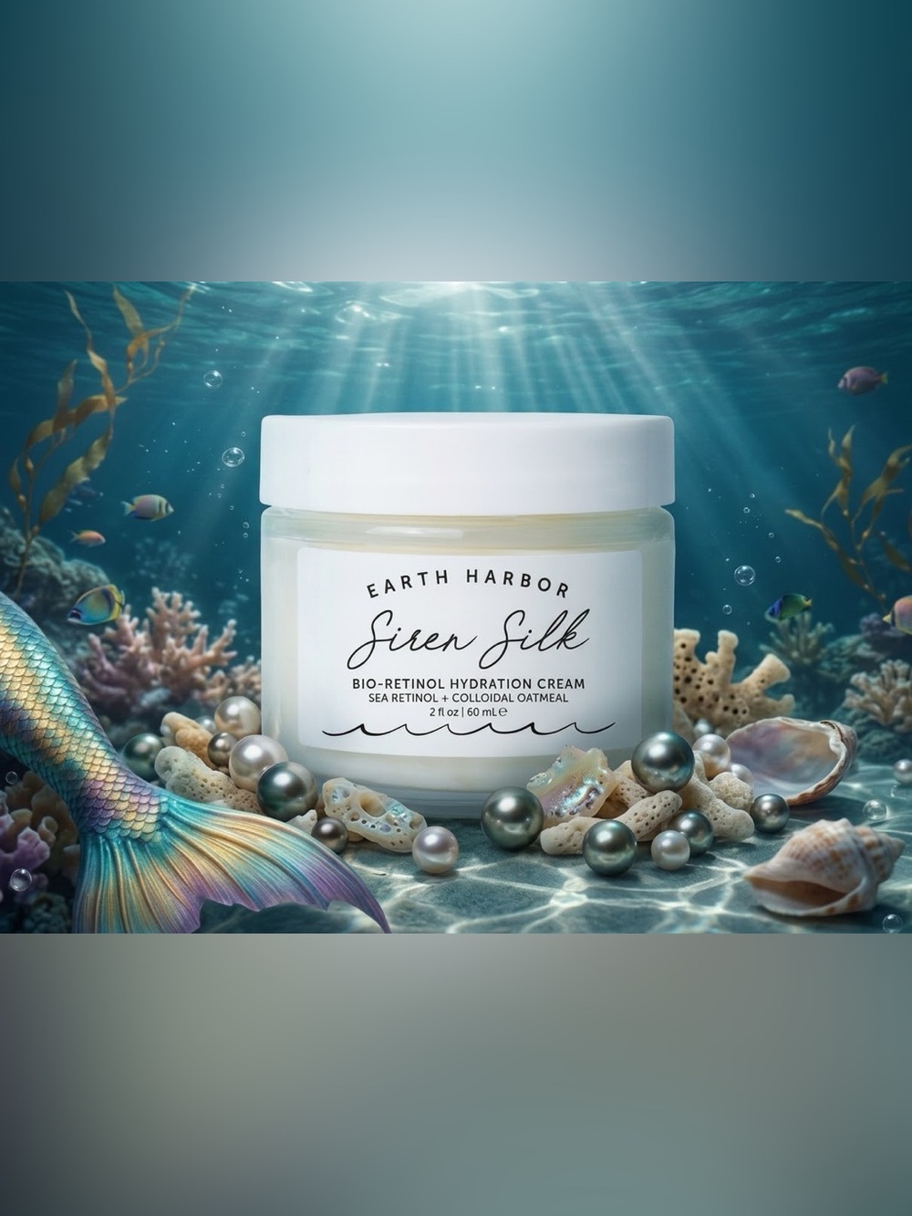 🆕 Earth Harbor Siren Silk Bio-Retinol Hydration Cream, 2 fl oz